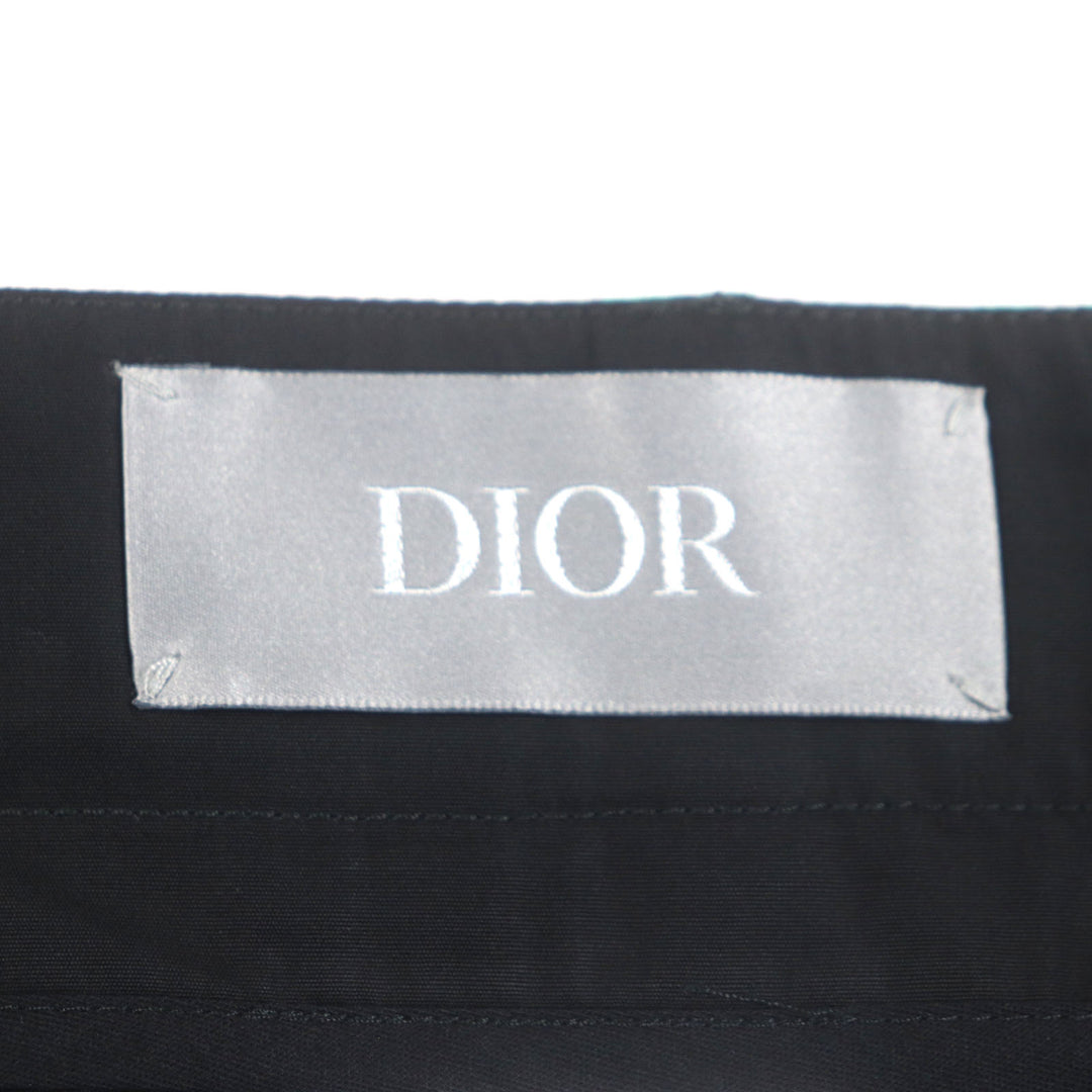 DIOR ショートパンツ 花柄 ショートパンツ ブラック グリーン コットン メンズ 48 293C170A5680 美品