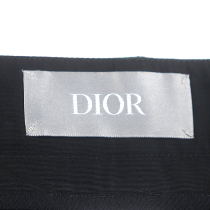 DIOR ショートパンツ 花柄 ショートパンツ ブラック グリーン コットン メンズ 48 293C170A5680 美品