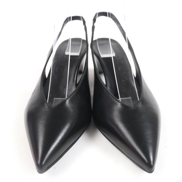 Pristine HERMES pumps Antim 55 leather slingbacks black Women 36