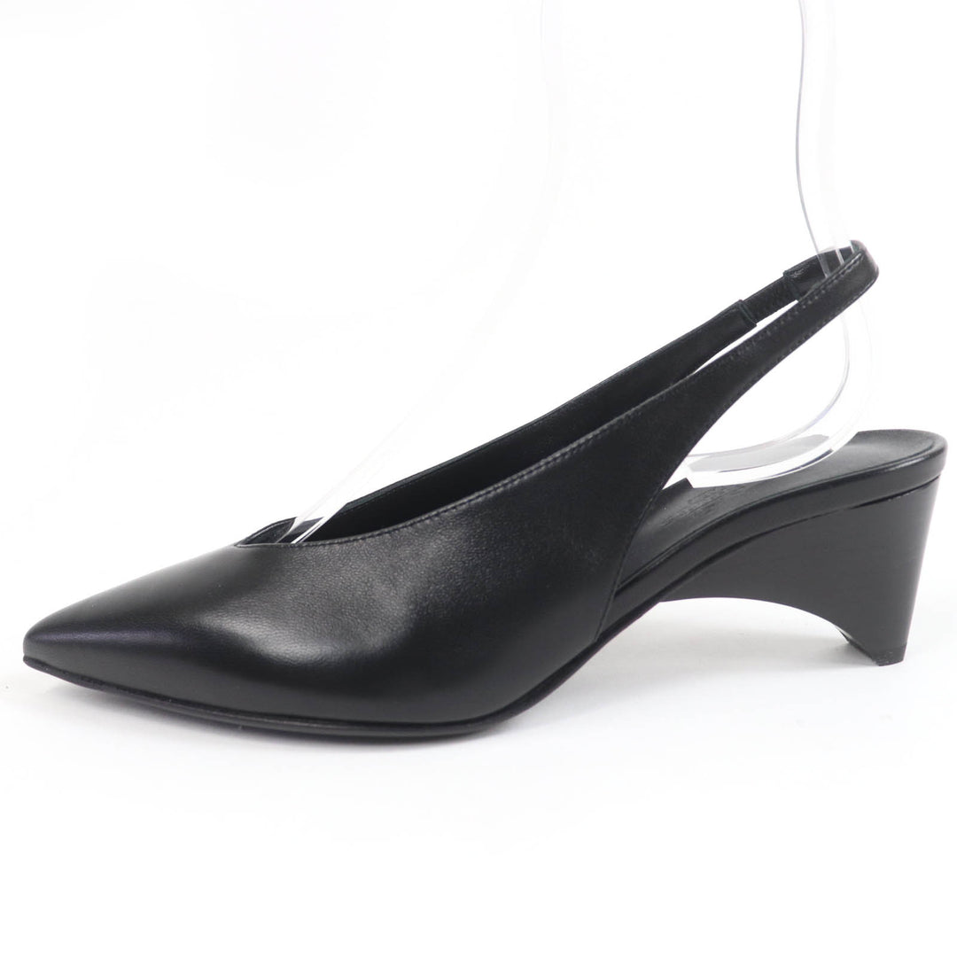 Pristine HERMES pumps Antim 55 leather slingbacks black Women 36