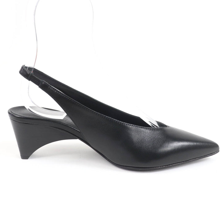 Pristine HERMES pumps Antim 55 leather slingbacks black Women 36