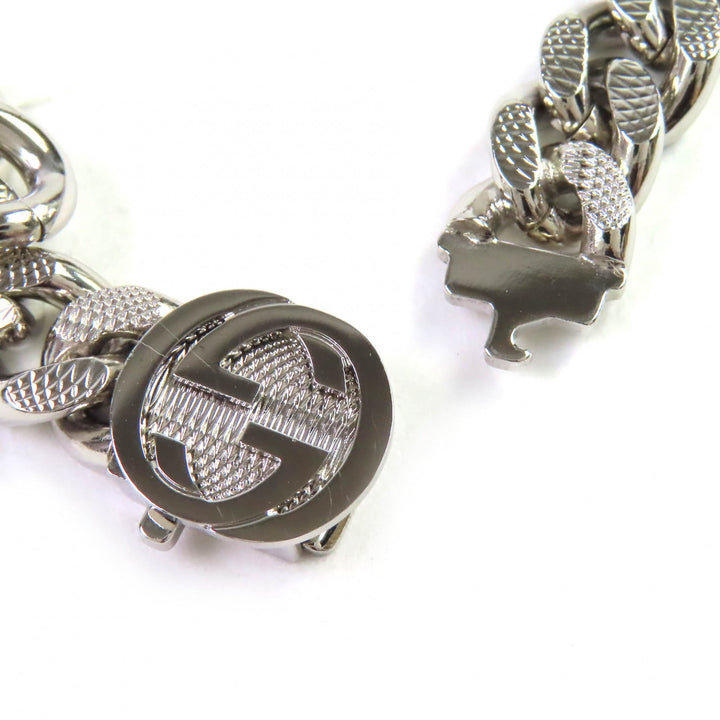 素晴らしい GUCCI スクリプトロゴ チョーカー インターロッキングG ネックレス アクセサリー 現行 675769