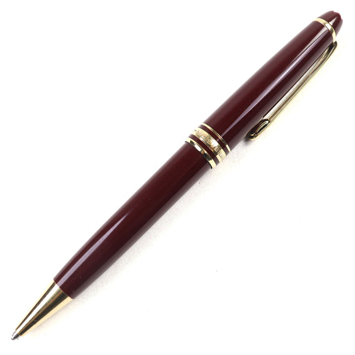 Very Good MONTBLANC Ballpoint pen Meisterstck Logoengraved WhiteStar Twist style