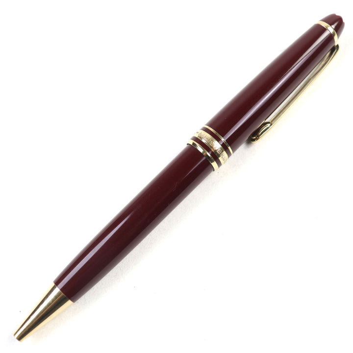 Very Good MONTBLANC Ballpoint pen Meisterstck Logoengraved WhiteStar Twist style