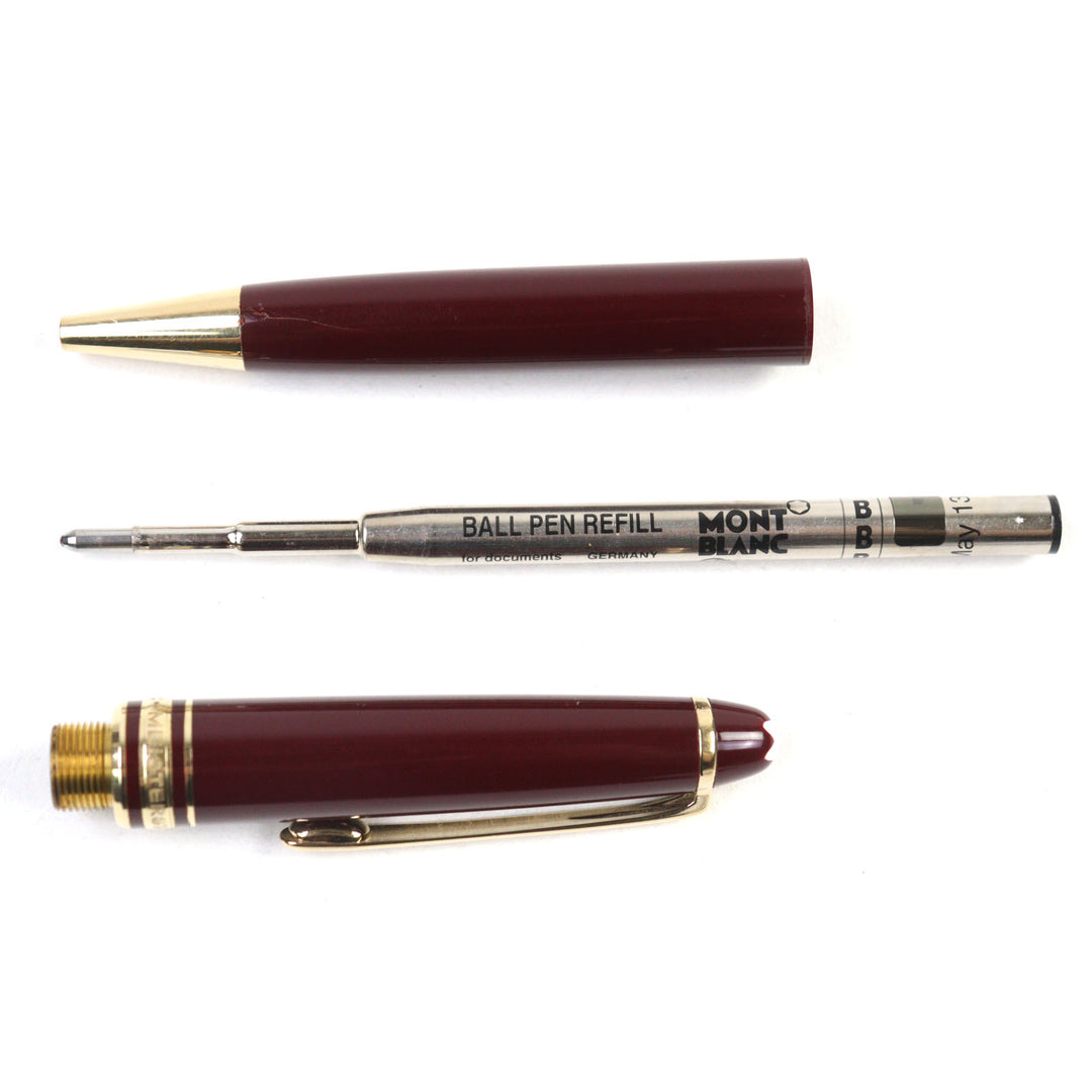 Very Good MONTBLANC Ballpoint pen Meisterstck Logoengraved WhiteStar Twist style