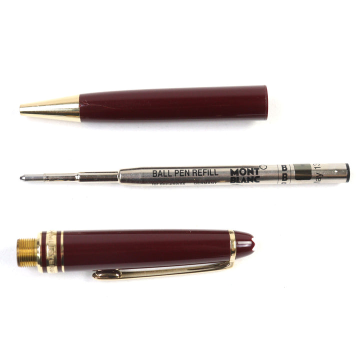 Very Good MONTBLANC Ballpoint pen Meisterstck Logoengraved WhiteStar Twist style