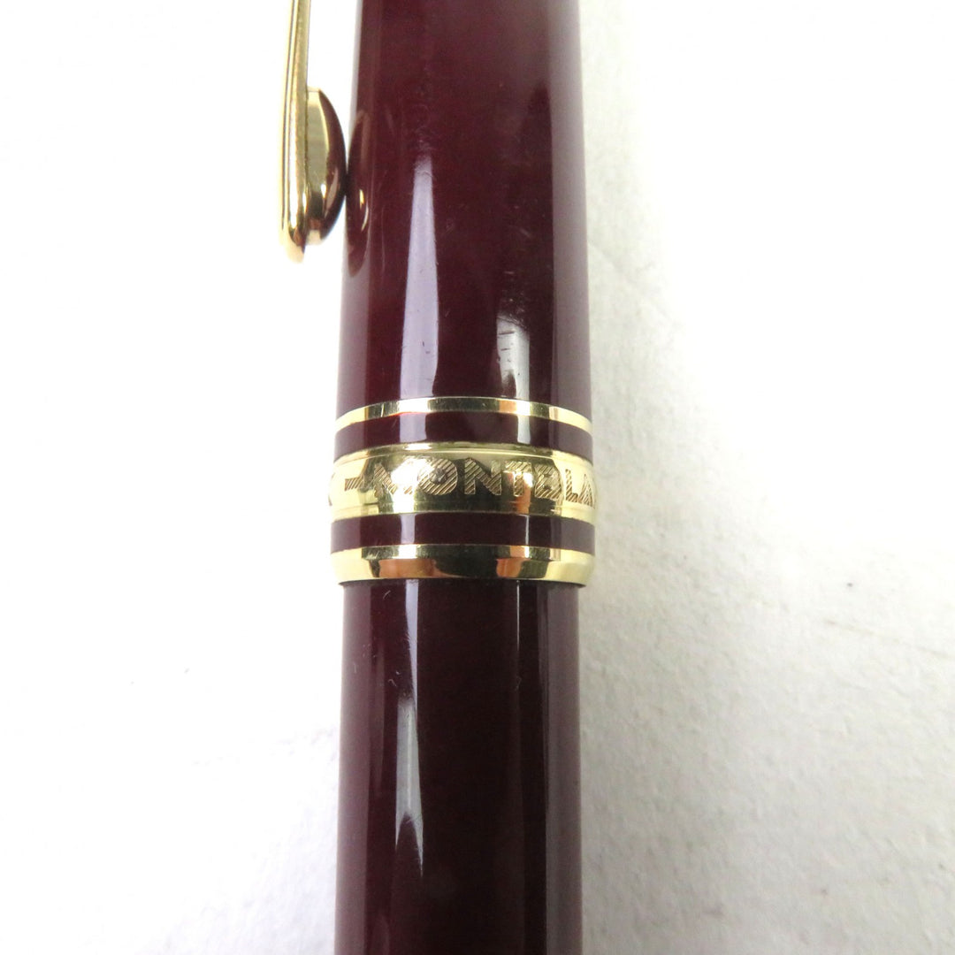 Very Good MONTBLANC Ballpoint pen Meisterstck Logoengraved WhiteStar Twist style