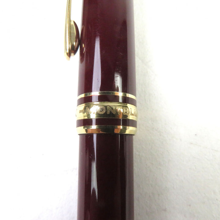 Very Good MONTBLANC Ballpoint pen Meisterstck Logoengraved WhiteStar Twist style