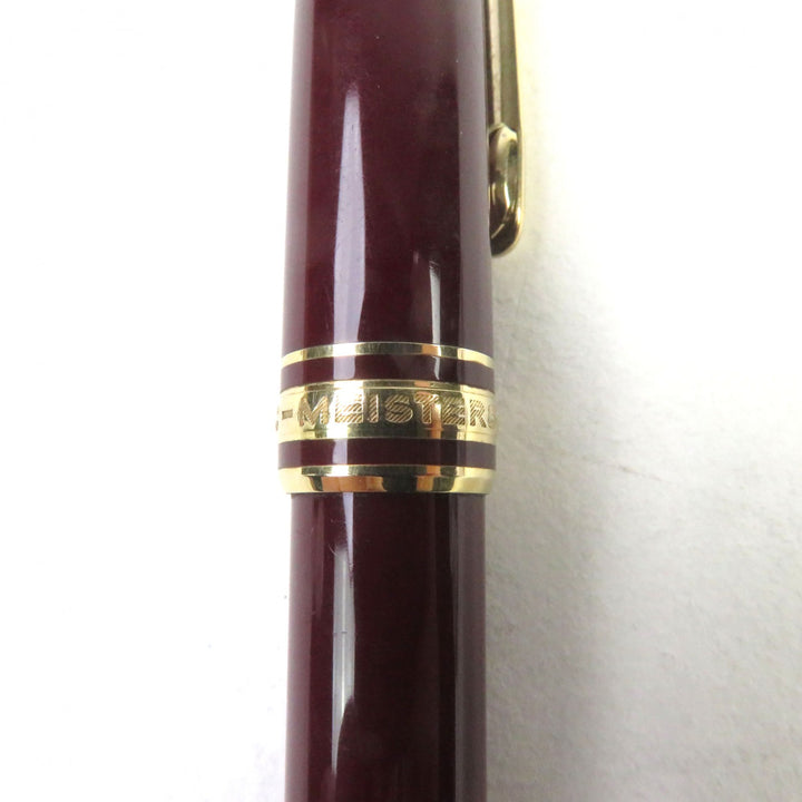 Very Good MONTBLANC Ballpoint pen Meisterstck Logoengraved WhiteStar Twist style