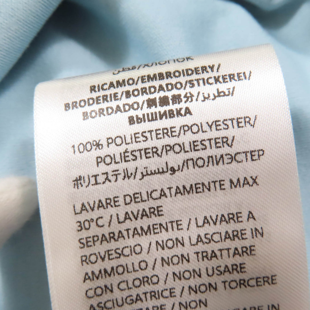 Pristine GUCCI T-shirt Logo embroidered Light blue cotton Women M 837965