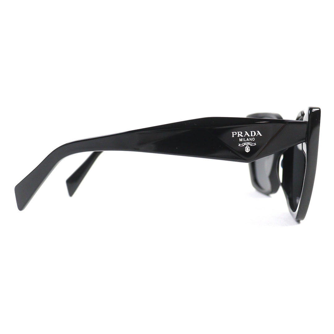Excellent PRADA sunglasses Logo Asian Fit Sunglasses Eyewear Black Women SPR 19Z-F