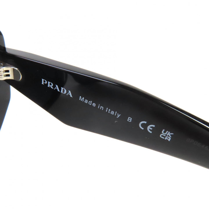 Excellent PRADA sunglasses Logo Asian Fit Sunglasses Eyewear Black Women SPR 19Z-F