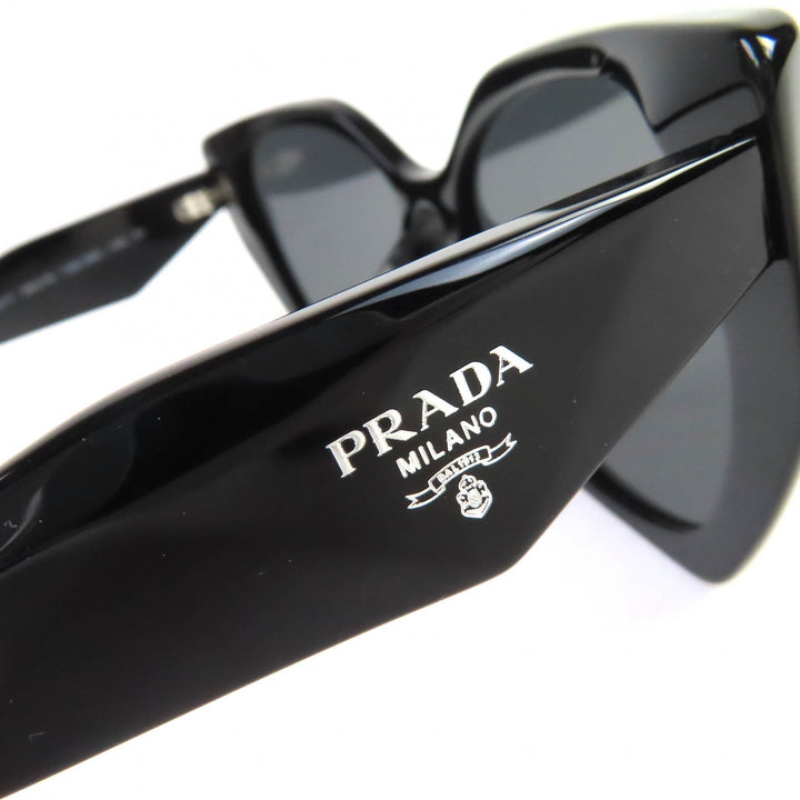 Excellent PRADA sunglasses Logo Asian Fit Sunglasses Eyewear Black Women SPR 19Z-F