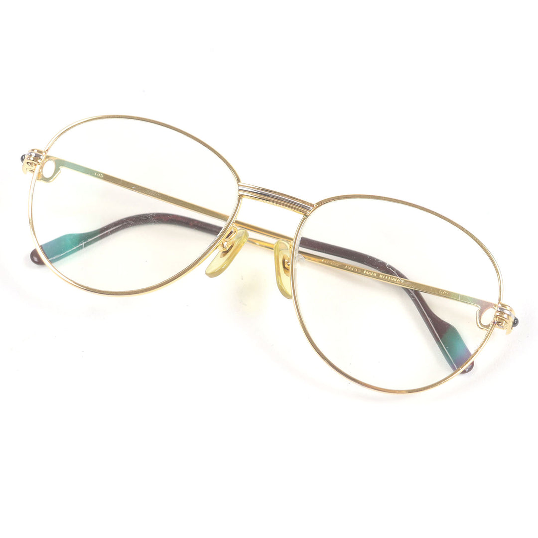 Cartier Glasses Trinity 2P Sapphire Gold bordeaux sapphire mens