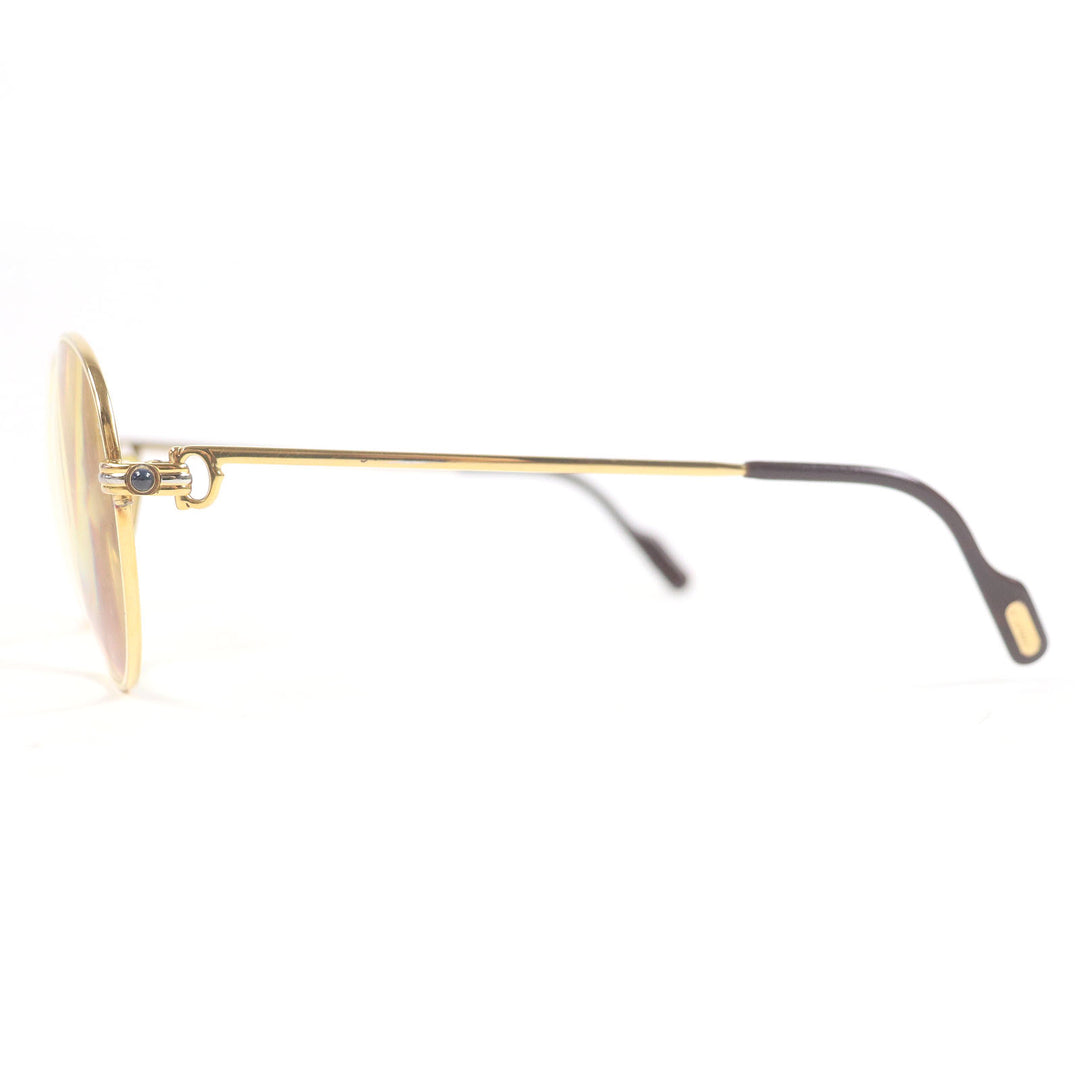 Cartier Glasses Trinity 2P Sapphire Gold bordeaux sapphire mens