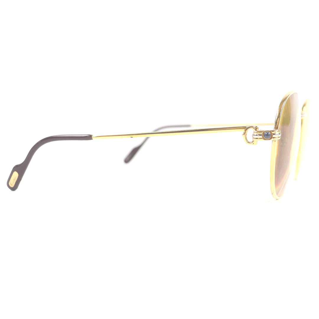 Cartier Glasses Trinity 2P Sapphire Gold bordeaux sapphire mens