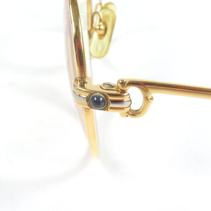 Cartier Glasses Trinity 2P Sapphire Gold bordeaux sapphire mens