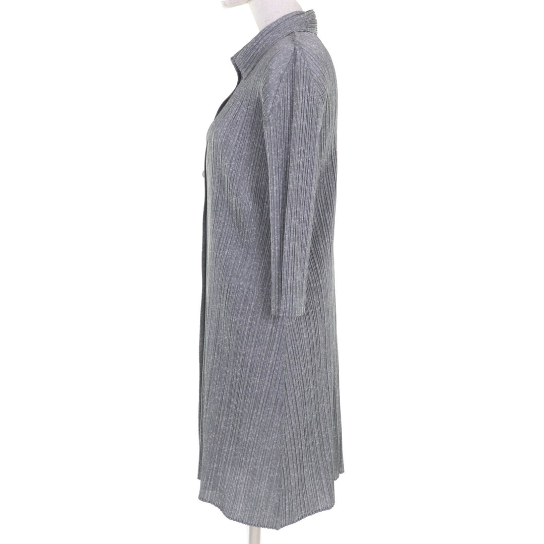 PLEATS PLEASE ワンピース グレー ポリエステル レディース 3 PP01-JT108