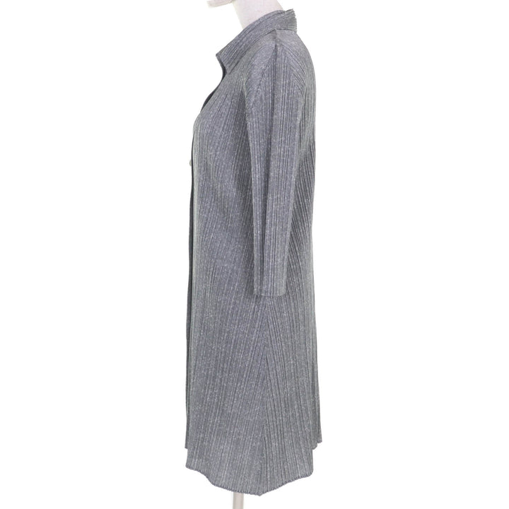PLEATS PLEASE ワンピース グレー ポリエステル レディース 3 PP01-JT108