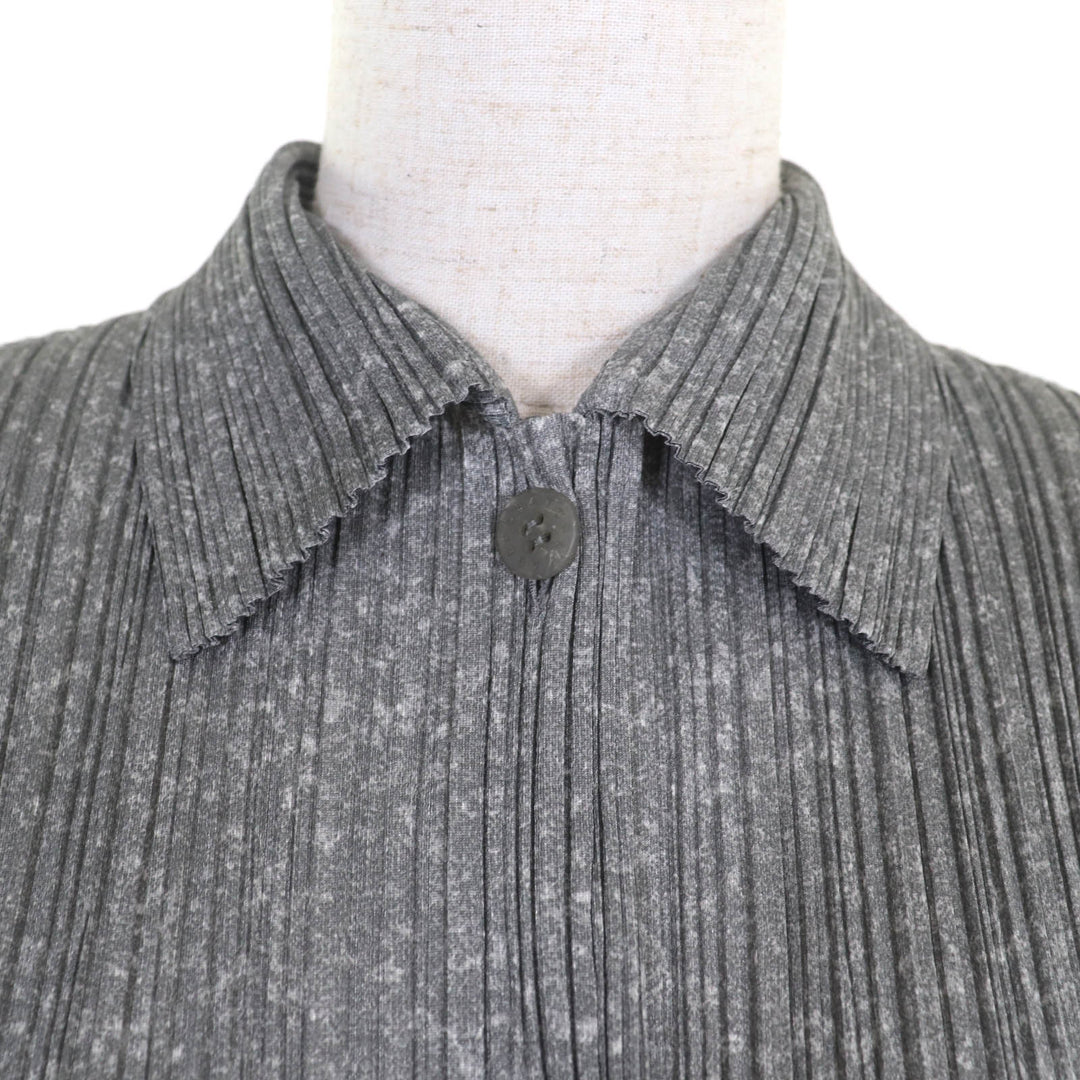 PLEATS PLEASE ワンピース グレー ポリエステル レディース 3 PP01-JT108