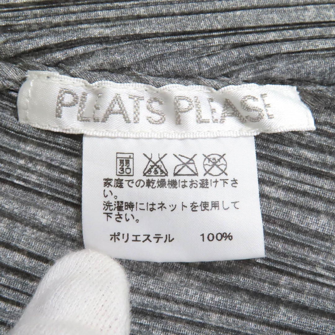 PLEATS PLEASE ワンピース グレー ポリエステル レディース 3 PP01-JT108
