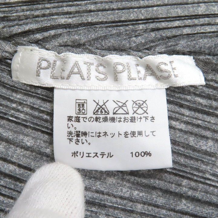 PLEATS PLEASE ワンピース グレー ポリエステル レディース 3 PP01-JT108