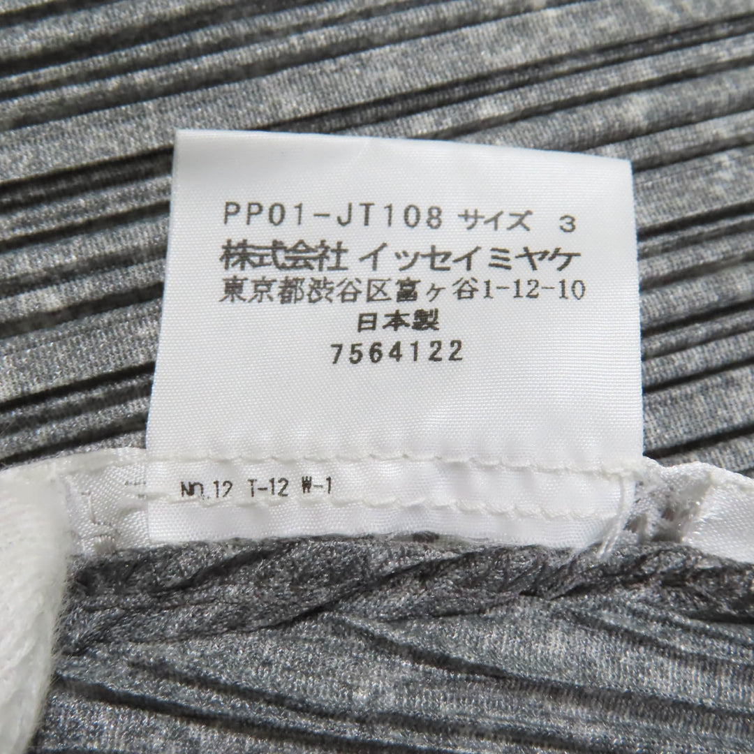 PLEATS PLEASE ワンピース グレー ポリエステル レディース 3 PP01-JT108