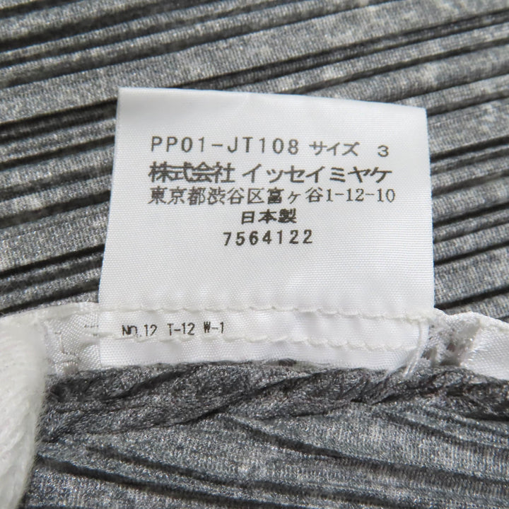 PLEATS PLEASE ワンピース グレー ポリエステル レディース 3 PP01-JT108