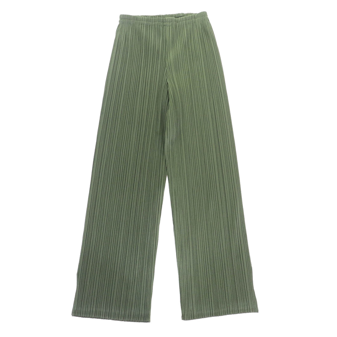 Excellent PLEATS PLEASE Pants Side slits Pleated polyester Women 2 PP64-JF424