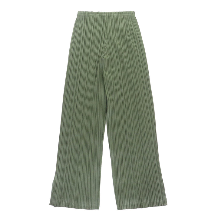 Excellent PLEATS PLEASE Pants Side slits Pleated polyester Women 2 PP64-JF424