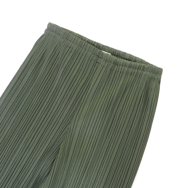 Excellent PLEATS PLEASE Pants Side slits Pleated polyester Women 2 PP64-JF424