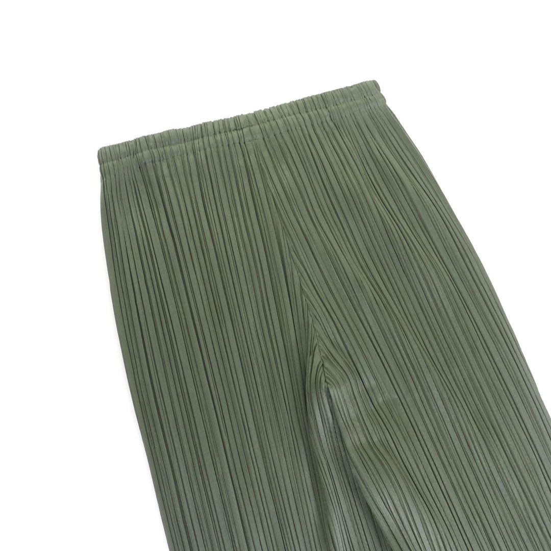 Excellent PLEATS PLEASE Pants Side slits Pleated polyester Women 2 PP64-JF424