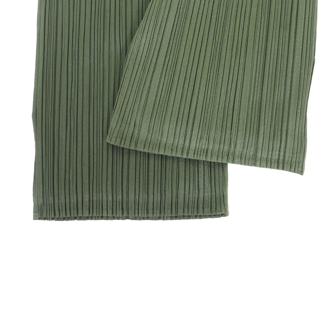 Excellent PLEATS PLEASE Pants Side slits Pleated polyester Women 2 PP64-JF424