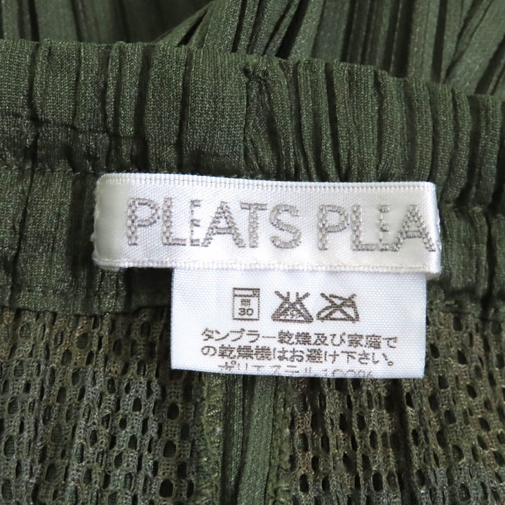 Excellent PLEATS PLEASE Pants Side slits Pleated polyester Women 2 PP64-JF424