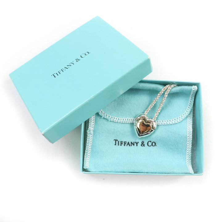 素晴らしい TIFFANY&amp;Co. ネックレス ハートパズル シルバー ゴールド 925 レディース