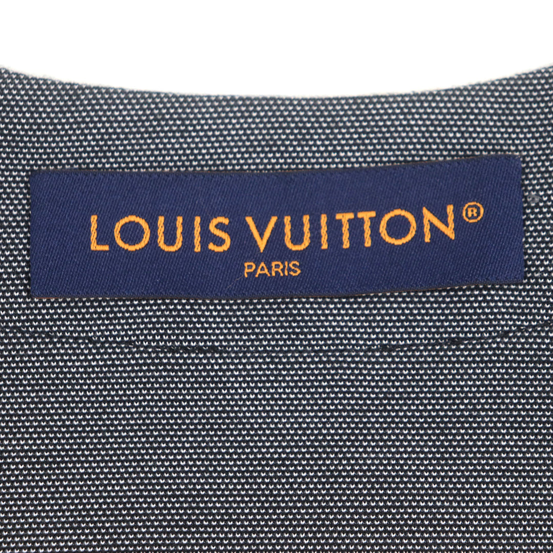 素晴らしい LOUIS VUITTON 半袖シャツ ブラック ポリエステル メンズ S