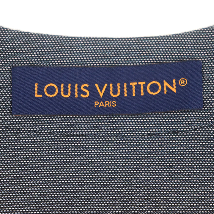 素晴らしい LOUIS VUITTON 半袖シャツ ブラック ポリエステル メンズ S