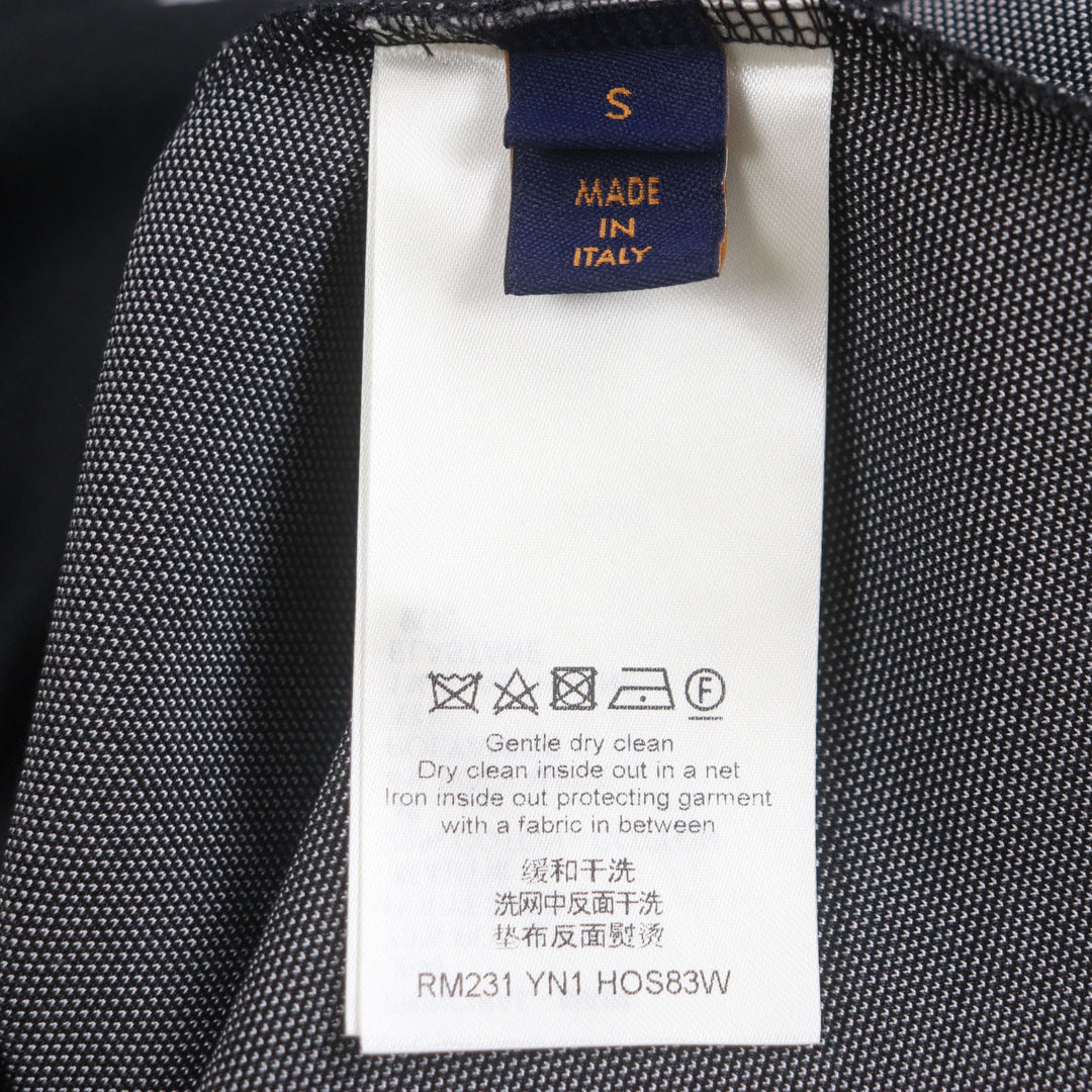 素晴らしい LOUIS VUITTON 半袖シャツ ブラック ポリエステル メンズ S