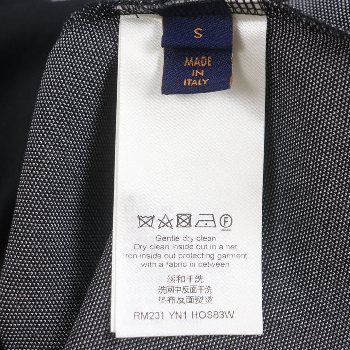 素晴らしい LOUIS VUITTON 半袖シャツ ブラック ポリエステル メンズ S