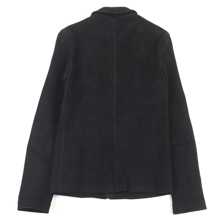 Great DOLCE&GABBANA leather jacket double zip black lambskin men 46 G9BF1L