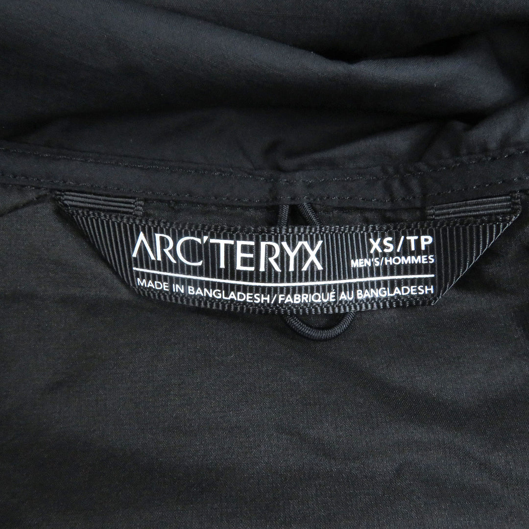 Excellent ARC'TERYX mountain hoodie Atom SL Hoody jacket black XS X000005409