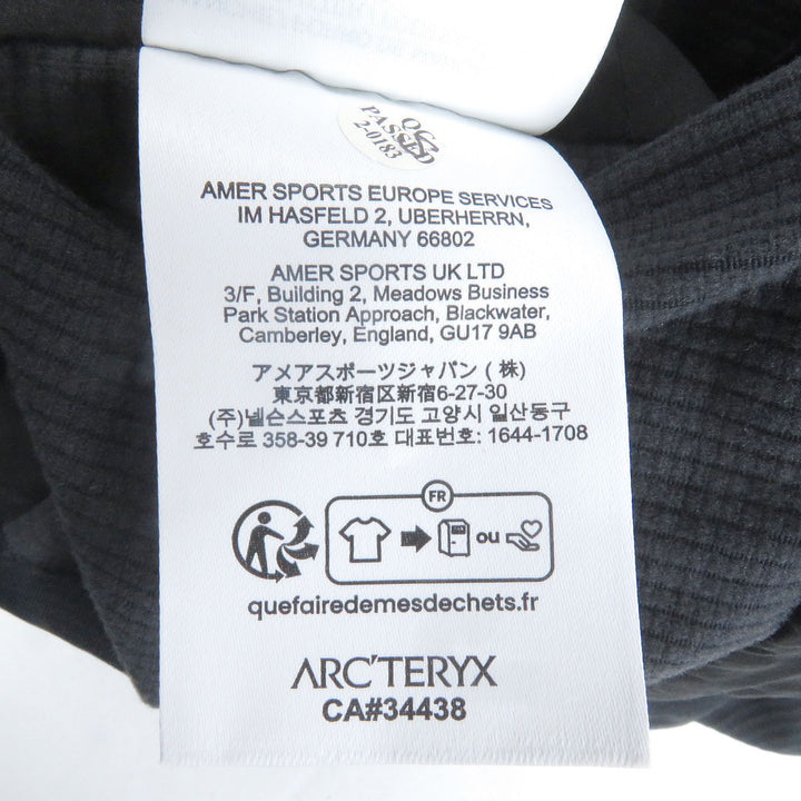 Excellent ARC'TERYX mountain hoodie Atom SL Hoody jacket black XS X000005409