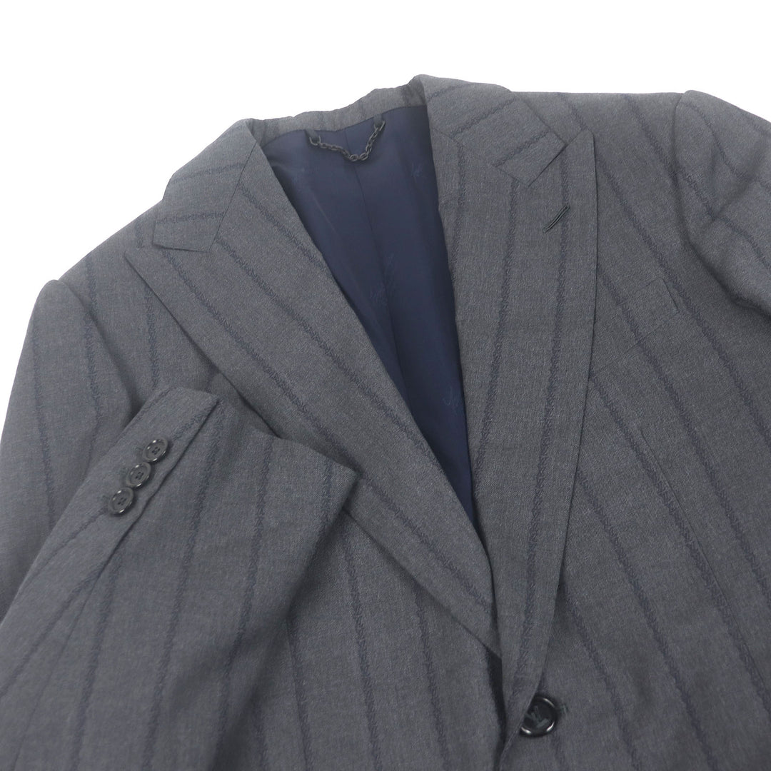 LOUIS VUITTON suit PONT NEUF FIT LV logo peak lapel single gray