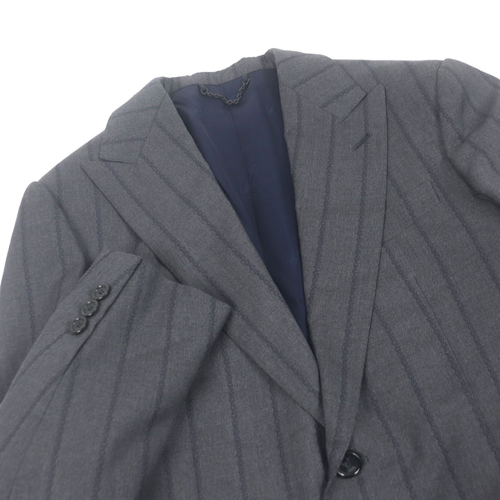 LOUIS VUITTON suit PONT NEUF FIT LV logo peak lapel single gray