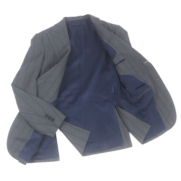 LOUIS VUITTON suit PONT NEUF FIT LV logo peak lapel single gray