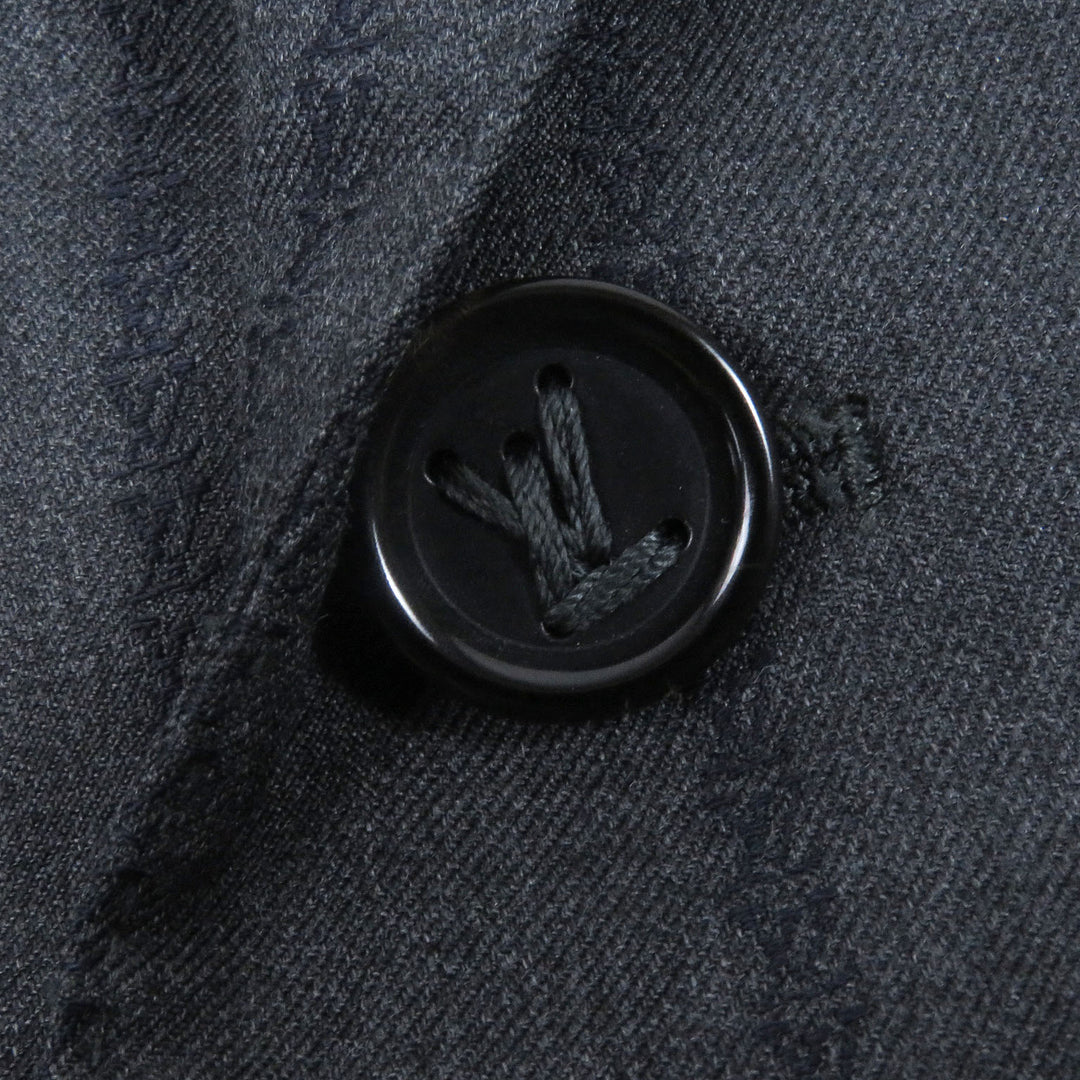 LOUIS VUITTON suit PONT NEUF FIT LV logo peak lapel single gray