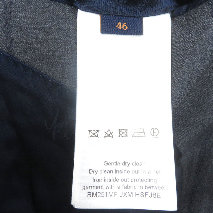 LOUIS VUITTON suit PONT NEUF FIT LV logo peak lapel single gray
