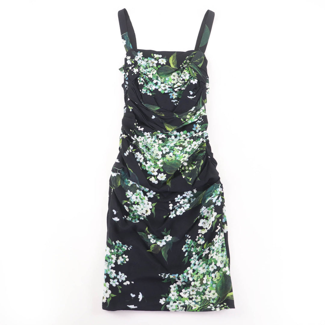素晴らしい DOLCE&amp;GABBANA ワンピース 花柄 ノースリーブ マルチカラー 38 F6EN2T