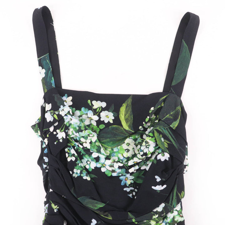 素晴らしい DOLCE&amp;GABBANA ワンピース 花柄 ノースリーブ マルチカラー 38 F6EN2T