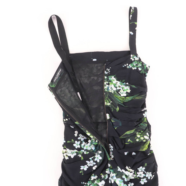 素晴らしい DOLCE&amp;GABBANA ワンピース 花柄 ノースリーブ マルチカラー 38 F6EN2T